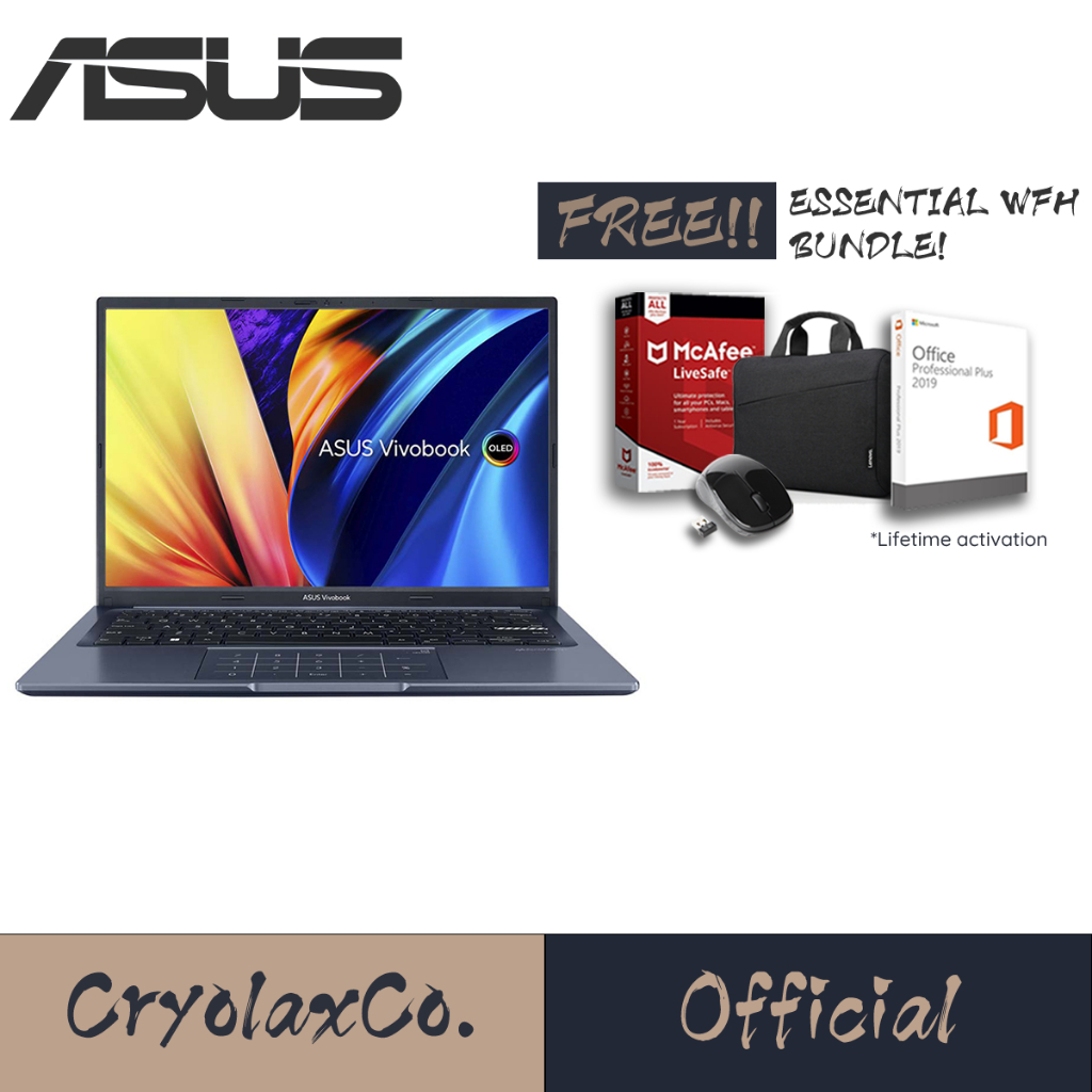[Free LIFETIME Office 2019] ASUS VivoBook X1404ZA | 14.0&quot; HD | i5-1235U | 8GB RAM | 512GB NVME | 2Y ASUS WARRANTY