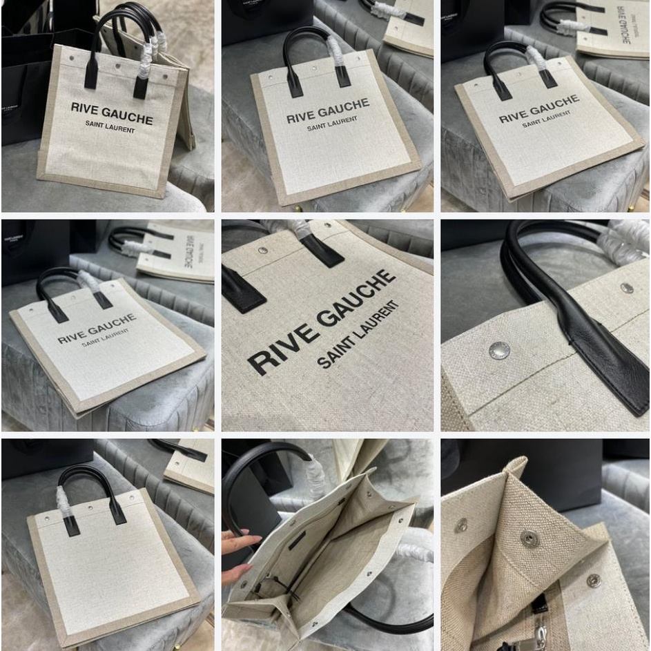 Rive Gauche Tote Bag Shopping Bag Hand Bag 631682 Canvas Bag