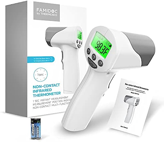 Medical Grade Heavy Duty Touchless Infrared Forehead Thermometer, for Adults &amp; Baby Thermometer Gun, Instant Results